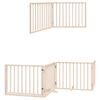 vidaXL Puerta para perros plegable 12 paneles madera de &aacute;lamo 960 cm