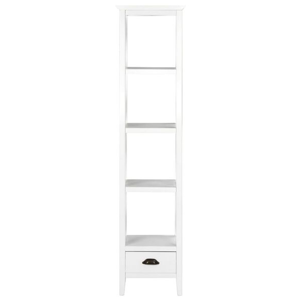 vidaXL Estantería con 1 cajón de MDF blanco 40x30x170 cm