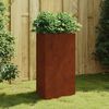 vidaXL Jardinera de acero corten 50x43x75 cm