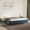 vidaXL Estructura de cama sin colch&oacute;n terciopelo azul oscuro 160x200cm