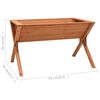 vidaXL Jardinera de madera de abeto 90x55x56 cm