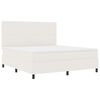 vidaXL Cama tipo Box Spring Manual Crema y Blanco 203 x 180 x 128 cm