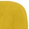 vidaXL Silla de oficina giratoria de terciopelo amarillo