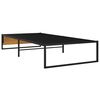 vidaXL Estructura de cama sin colchón metal negro 90x200 cm