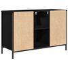 vidaXL Mueble de lavabo con cajones roble negro 90x34,5x60 cm