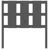 vidaXL Cabecero de cama madera maciza de pino gris 95,5x4x100 cm