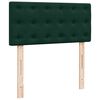 vidaXL Cama box spring con colch&oacute;n terciopelo verde oscuro 90x190 cm