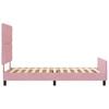 vidaXL Cama tipo Box Spring con cabecera Rosa 100 x 200 cm Terciopelo