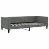 vidaXL Sof&aacute; cama nido tela gris oscuro 90x200 cm