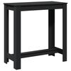 vidaXL Mesa alta de bar madera ingenier&iacute;a negra 102x50x103,5 cm