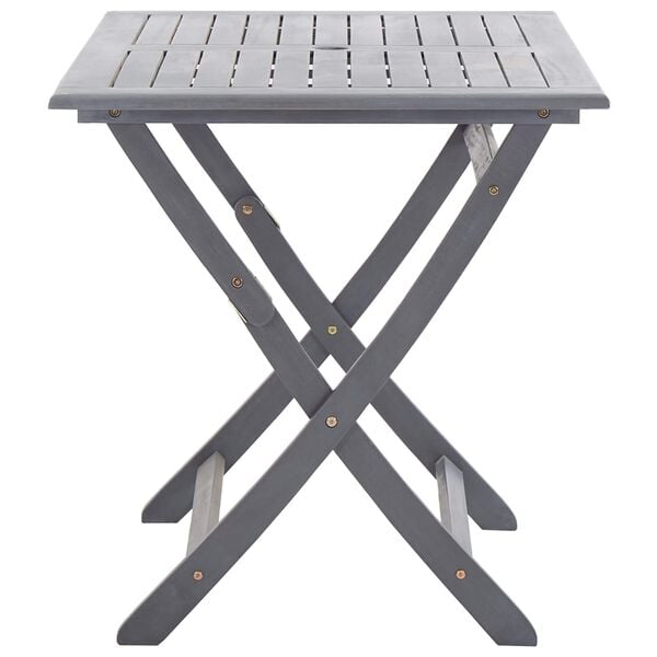 vidaXL Juego de comedor de jard&iacute;n 7 pzas madera maciza de acacia gris
