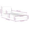 vidaXL Estructura de cama Dover cuero sint&eacute;tico capuchino 90x200 cm