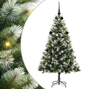 vidaXL &Aacute;rbol de Navidad Artificial Plegable con Nieve Esponjosa 150 cm