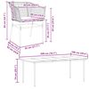 vidaXL Juego de comedor de jard&iacute;n 7 pzas con cojines rat&aacute;n PE marr&oacute;n
