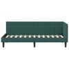 vidaXL Estructura de cama en esquina Verde oscuro 80 cm x 200 cm