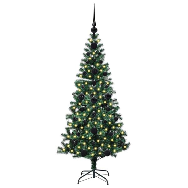vidaXL &Aacute;rbol de Navidad Artificial Preiluminado Verde 120 cm
