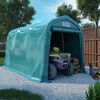vidaXL Carpa garaje de almacenamiento PVC verde 2,4x3,6 m