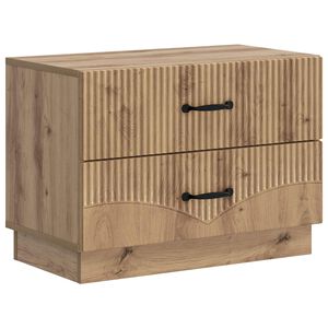 vidaXL Armario de Noche con caj&oacute;n Roble Artesanal 62 x 34,5 x 44,5 cm