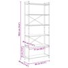 vidaXL Estante de libros Madera envejecida 40 x 30 x 85 cm