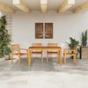 vidaXL Conjunto de Comedor de Jard&iacute;n 5 pcs Marr&oacute;n