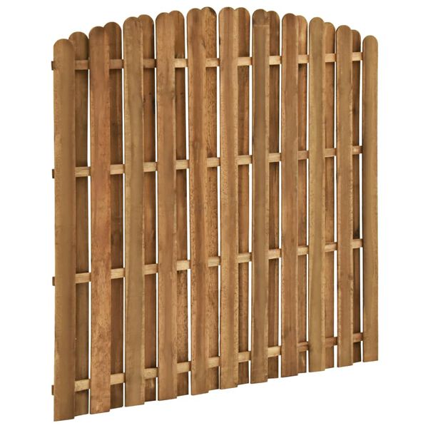 vidaXL Panel de valla de jard&iacute;n de madera de pino 180x(155-170) cm