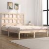vidaXL Estructura de cama sin colch&oacute;n madera maciza de pino 120x190 cm