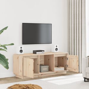 vidaXL Mueble de TV de madera maciza de pino 110,5x35x44 cm