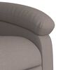 vidaXL Sill&oacute;n el&eacute;ctrico reclinable elevable de tela gris taupe