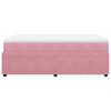 vidaXL Cama box spring con colch&oacute;n terciopelo rosa 120x200 cm