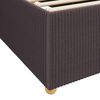 vidaXL Estructura de cama con colchón Marrón oscuro 80 x 200 cm tela