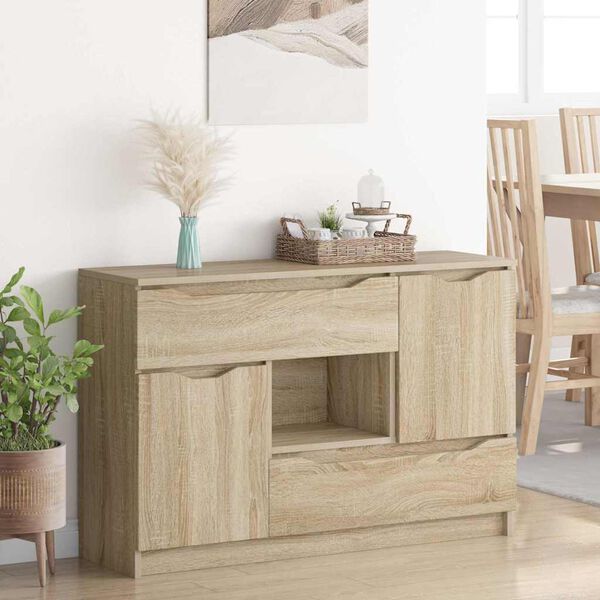 vidaXL Vitrina Roble Sonoma 100 x 30 x 65,6 Madera contrachapada