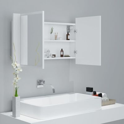 Armario de baño con blanco 80x12x45 cm | vidaXL.es