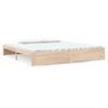 vidaXL Estructura de cama sin colch&oacute;n madera maciza 200x200 cm