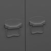 vidaXL Armario industrial de metal gris antracita 90x50x180 cm