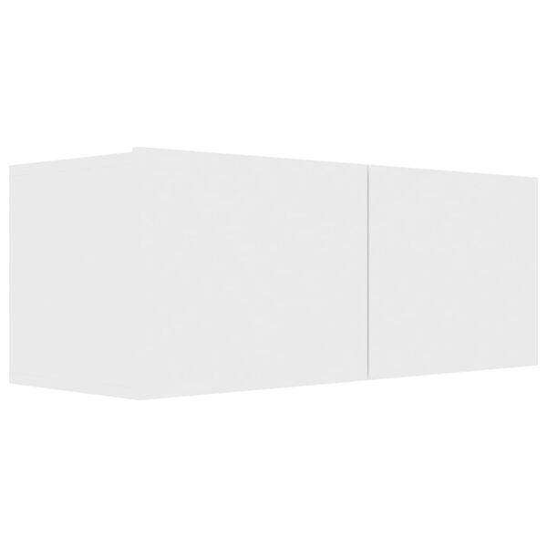 vidaXL Set de muebles de salón TV 4 piezas madera de ingeniería blanco