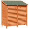 vidaXL Cobertizo de Jard&iacute;n con techo Marr&oacute;n 106 x 56 x 113,5 cm