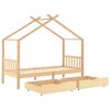 vidaXL Estructura cama ni&ntilde;os con cajones madera maciza pino 90x200 cm
