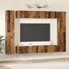 vidaXL Conjunto de mueble de TV 10 pcs Madera envejecida