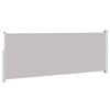 vidaXL Toldo lateral retr&aacute;ctil de jard&iacute;n gris 180x500 cm