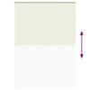 vidaXL Estor enrollable opaco 144,4x230 cm, tela, ancho 140 cm, blanco roto