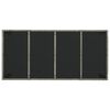 vidaXL Set comedor jardín 9 pzas y cojines ratán sintético gris