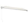 vidaXL Toldo retr&aacute;ctil aluminio y tela color crema 4x3 m