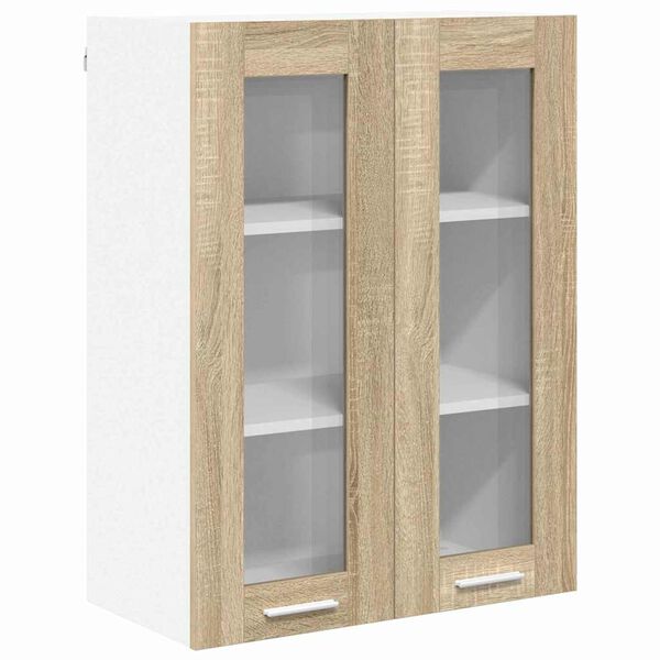 vidaXL Mueble colgante con almacenamiento Roble Sonoma 60 x 31 x 80 cm
