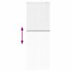 vidaXL Persiana para Ventana con cortinas Manual Blanco Aluminio