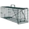 vidaXL Trampa para Animales Verde 61 x 20 x 21,5 cm Acero