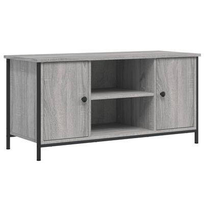 vidaXL Mueble de TV madera contrachapada gris Sonoma 100x40x50 cm
