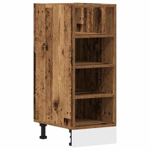 vidaXL Armario bajo "Riga" Madera Vieja 30x44,5x81,5 cm Madera de ingenier&iacute;a