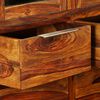 vidaXL Aparador de madera maciza de acacia 100x35x140 cm