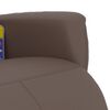 vidaXL Sill&oacute;n reclinable masaje con reposapi&eacute;s cuero sint&eacute;tico marr&oacute;n