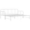 vidaXL Sof&aacute; cama extra&iacute;ble sin colch&oacute;n metal blanco 90x200cm